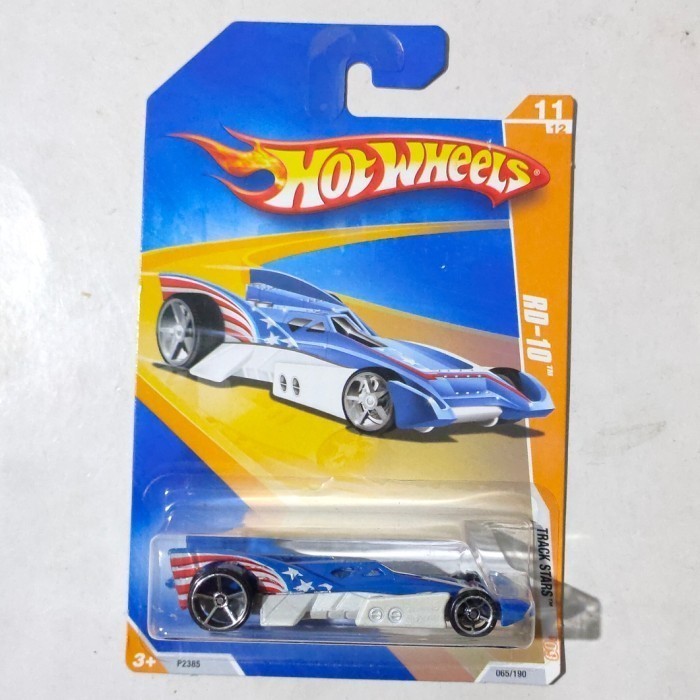 Hotwheels RD 10 RD10 RD-10 biru tampo bendera AS 2009 rare