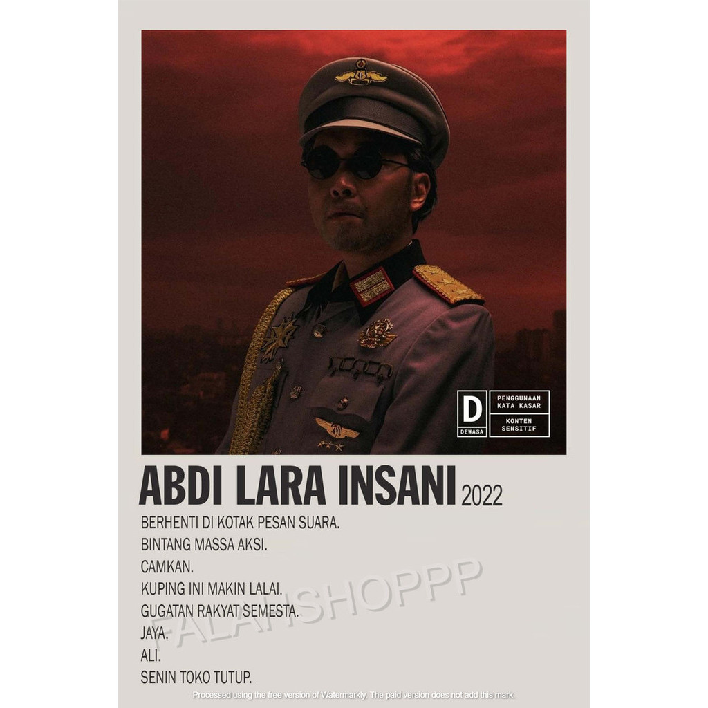 Poster Album Abdi Lara Insani - Feast