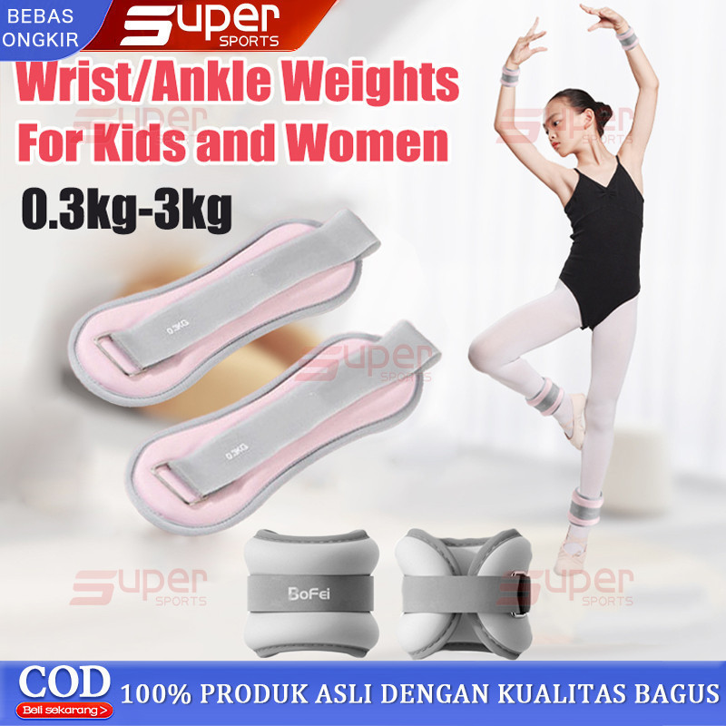 2 BUAH BEBAN PERGELANGAN KAKI/PERGELANGAN TANGAN BEBAN PERGELANGAN KAKI DAPAT DIPAKAI 0.3-3KG TAS