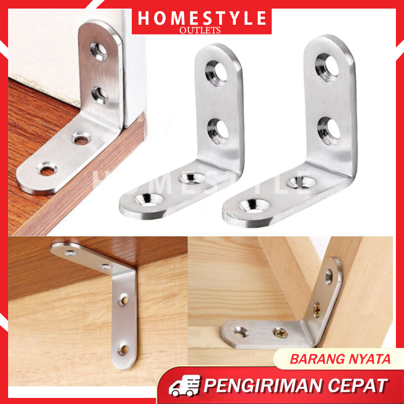 Plat Siku L / Siku L Stainless Steel / Plat Siku L / Bracket Siku Penyangga Rak / Siku Rak / Plat Si