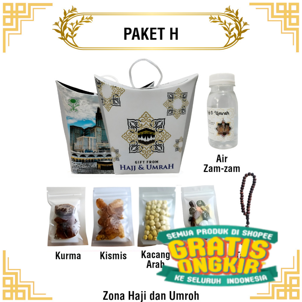 

Paket Oleh-Oleh Haji dan Umroh paket dus teng-teng / Hampers/ hitam putih pink polos