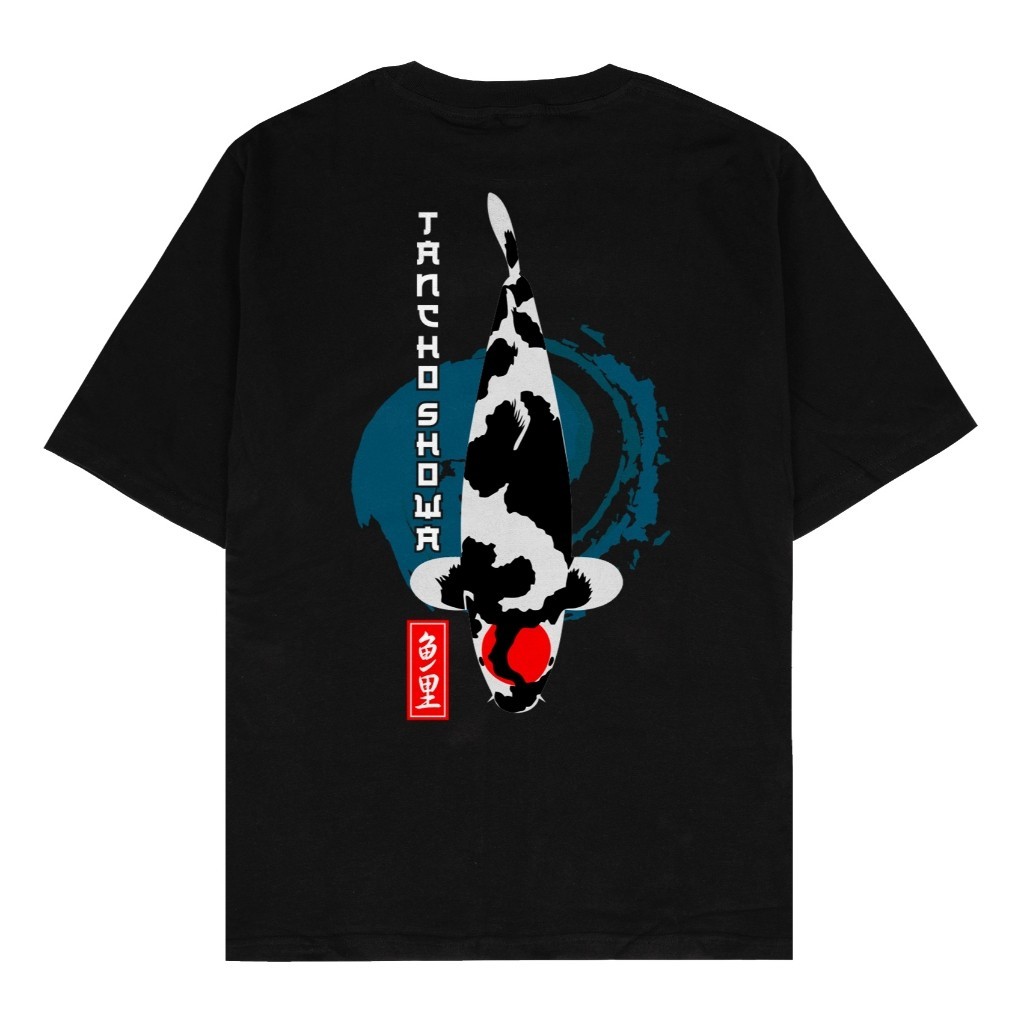 Beseldi - Kaos Baju Distro Koi Tancho Showa Japan Nishikigoi Enthusiast Tshirt Pecinta Ikan Koi Hias