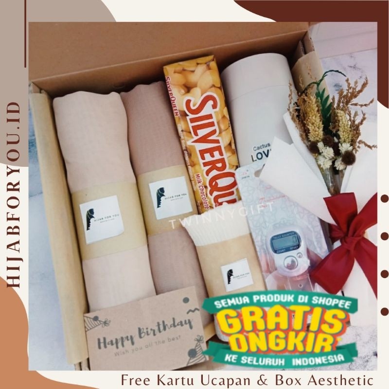 

Hampers Hijab Giftbox Kado Cewek Ulang Tahun Wisuda Anniversary Lebaran/ ZUMA AEROBIK LANTAI