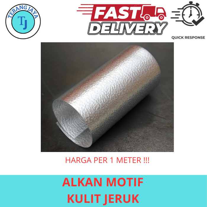 Seng ALKAN Polos Motif Kulit Jeruk - Lebar 60cm / 120cm - Tebal 0,35 - 0,45 (PER 1 METER)