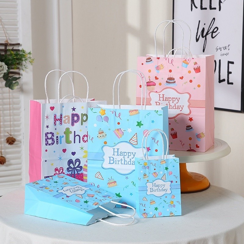 

ASSORTED PAPER BAG - KANTONG KERTAS SOUVENIR ULANG TAHUN HAPPY BIRTHDAY