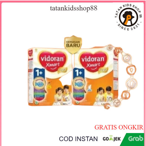 Vidoran Xmart Soya 1 Plus Madu Vanilla 725gr 350gr Susu Formula Kedelai Bubuk Untuk Pertumbuhan Bayi