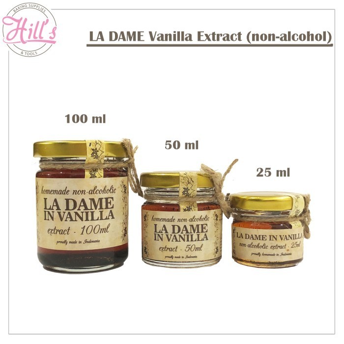 

[[ K23 - BEST SELLER ]] VANILLA EXTRACT LA DAME / LADAME VANILA EKSTRAK NON ALKOHOL - 25 ml
