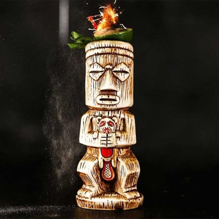 Gelas Aesthetic Cocktail Mocktail Ceramic Hawaiian Tiki Glass 400ml