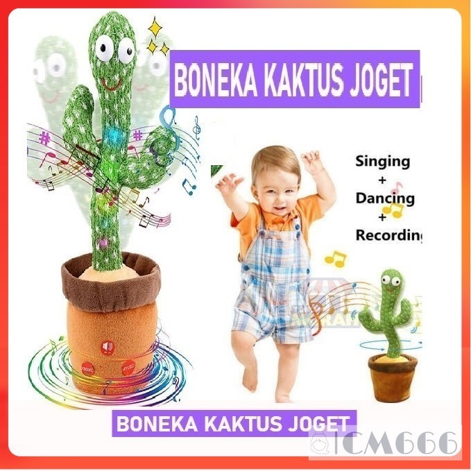 Mainan Boneka Kaktus Joget Viral/Dancing Cactus