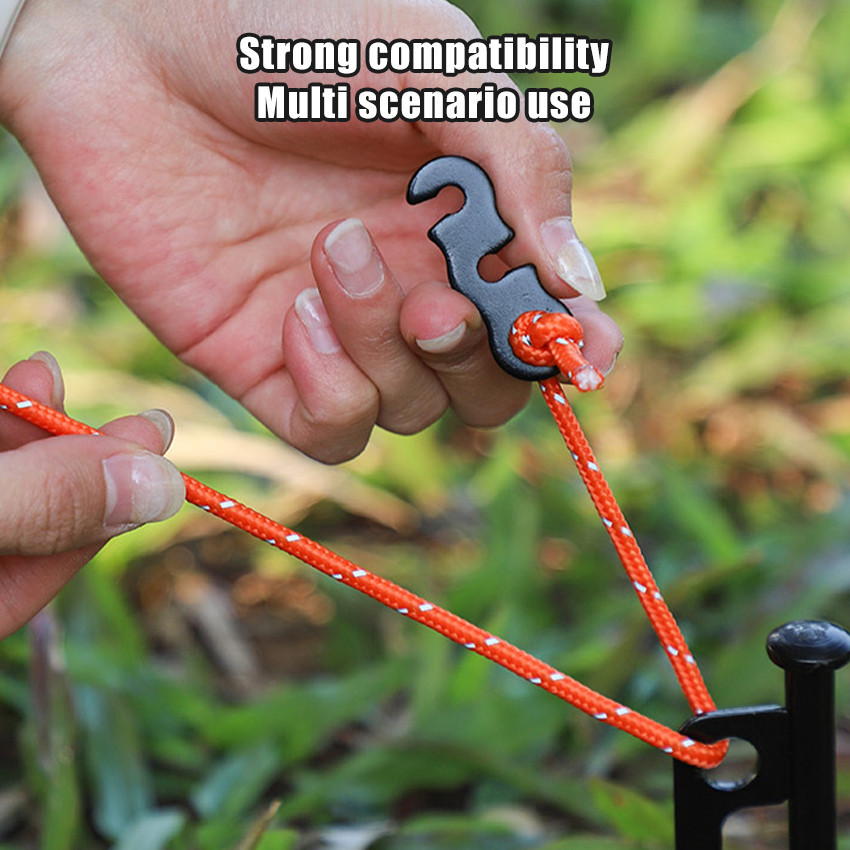 10Pcs Stopper Tali Tenda Alloy Adjustable / Guyline Tenda Stoper Tenda Dhaulagiri Stopper Guyline