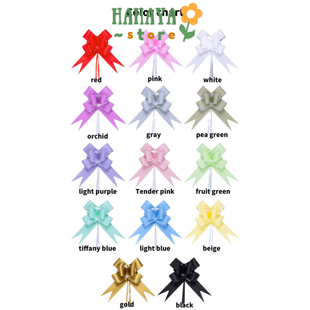 

HAHAYA - (1pack) Pita Tarik Motif / Pita Serut ELEGANT isi 10pcs Dekorasi