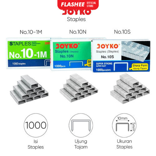 

Isi Stapler Refill Stapler Joyko No. 10 1 Box 1000 Pcs
