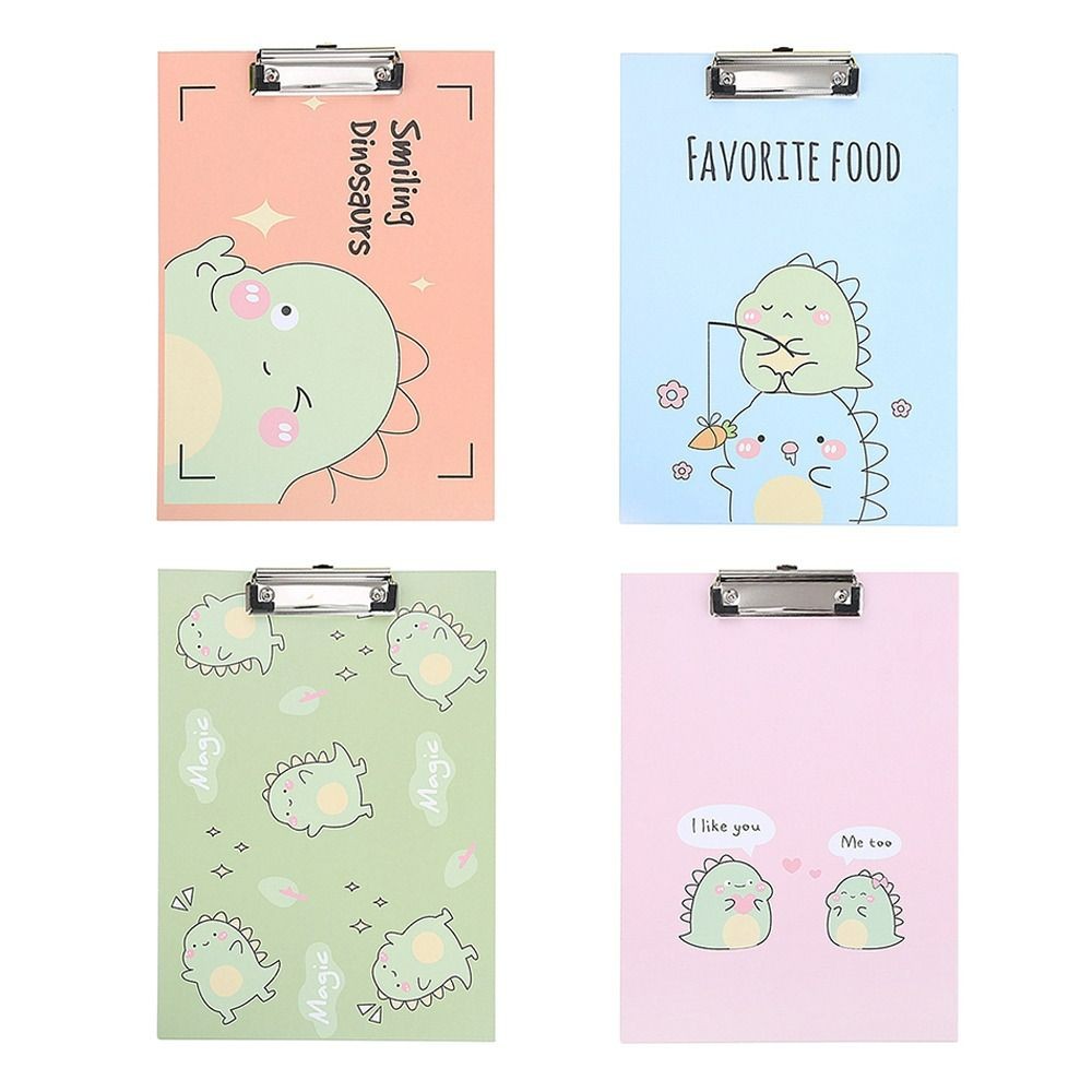

A4 Cartoon Clipboard Bill Clipboard Memo Pad Clip Folder Board Notebook File Writing Clamps Paper Holder
