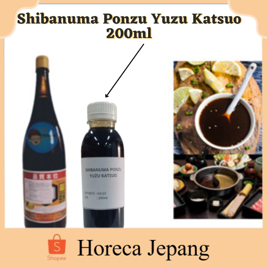 

Shibanuma Ponzu Yuzu Katsuo 200ml / l Saus Ponzu / Saus Shabu-Shabu/ Ponzu