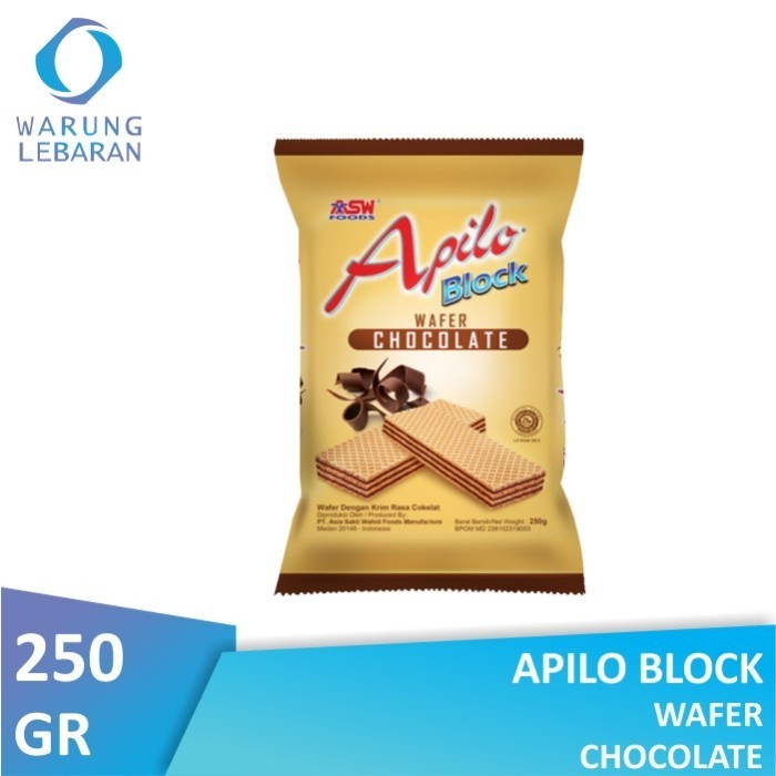 

Apilo Block Wafer Chocolate 250gr pusat grosir jajan lebaran