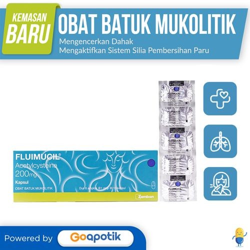 Fluimucil 200 Mg Strip 10 Kapsul
