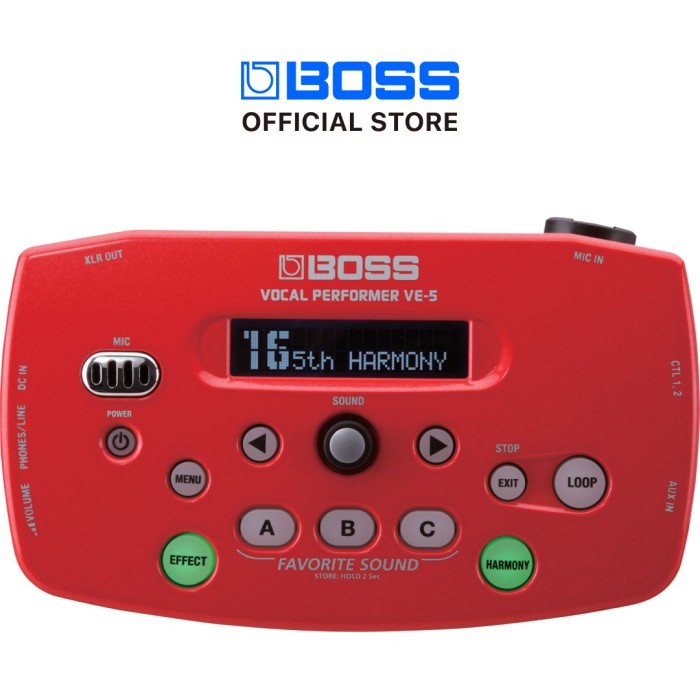 BOSS VE-5 Vocal Performer (Red)
Efek Vokal