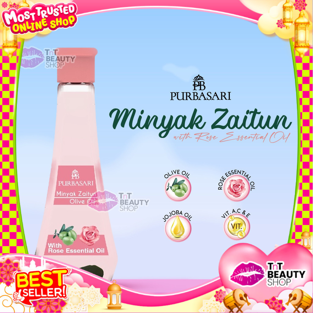 Purbasari Minyak Zaitun Mawar 150ml - Rose Essential Oil | TnT Beauty Shop