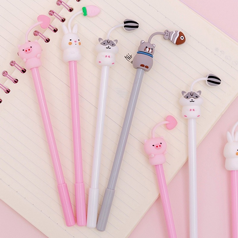 

Cute Cartoon Gel Pen 0.38mm Black Ink Signature Pen