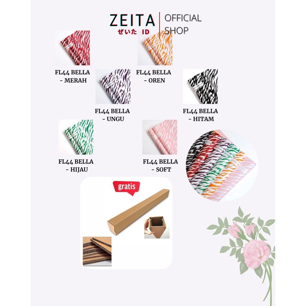 

Zeita - FL44 BELLA Kertas Bunga Paper Buket Motif Cellophane