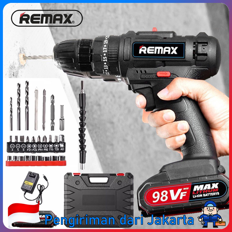 Reaim Mesin Bor Cordless/Bor Listrik Bor Impact baterai Cordless/Bor Baterai/ Bor Listrik/Beton Besi
