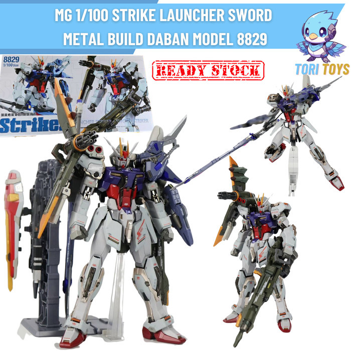 MG 1/100 Strike Launcher Sword Metal Build Version Daban Model 8829