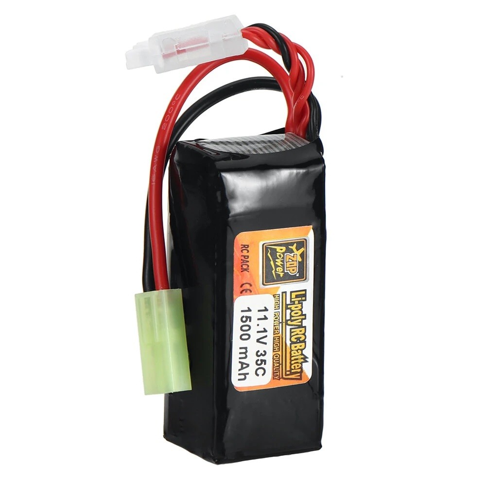 ZOP Power 3S 11.1V 1500mAh 35C LiPo Battery T Plug for RC Car Airplane Helicopter FPV Racing Drone