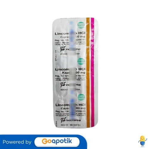 Lincomycin Indofarma 500 Mg Strip 12 Kapsul