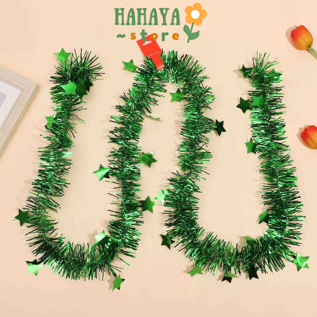 

HAHAYA - SLINGER 2 Meter Diameter 5cm Single Colored / Mix / Motif Rumbai Garland Tensil Tinsel Metalik Hiasan