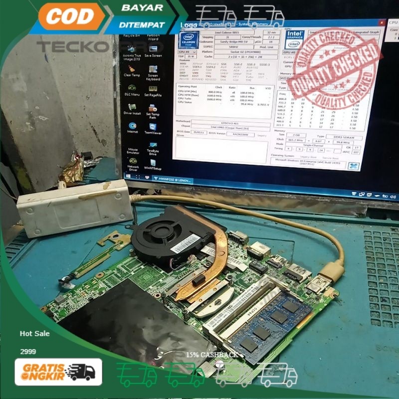 Motherboard Mainboard Lenovo Ideapad Z370 +bonus