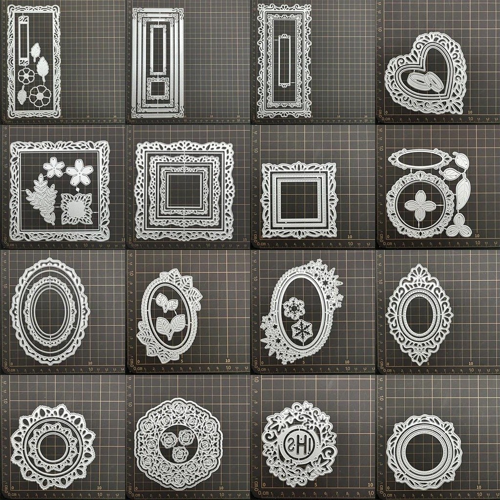 

19 kinds Geometric shape frame Metal Cutting Dies Stencils For DIY Scrapbooking Decorative Embossing Handcraft Die CutsTemplate