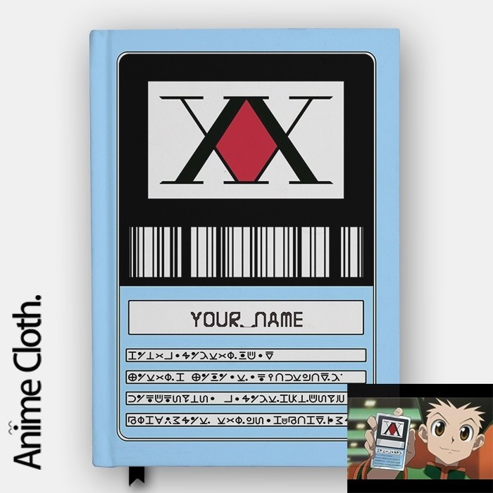 

Buku Hunter X Hunter License Card Anime Custom Nama Jurnal Catatan Hardcover Anime Manga Custom Nama Jurnal Diary Pocket Book Gift Cosplay Agenda Planner A5 A6