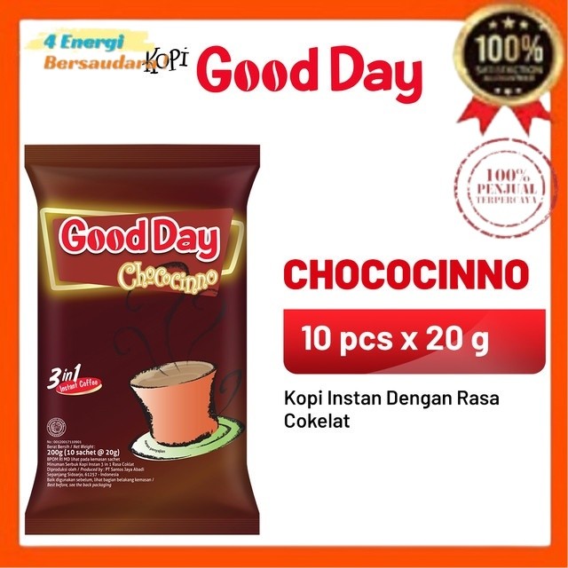 

Kopi GOOD DAY Chococinno 1 Pack (10 x 20 gr) 4 Energi Bersaudara