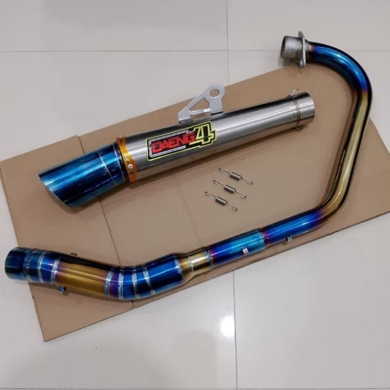 Daeng sai4 Conical OPEN Spec pipe exhaust skygo 125 150 rusi_tc bajaj raider carb,fi Tmx Pinoy euro 