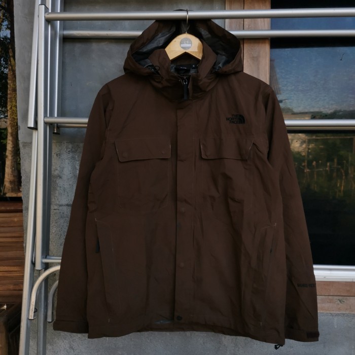 Jaket tnf goretex second coklat