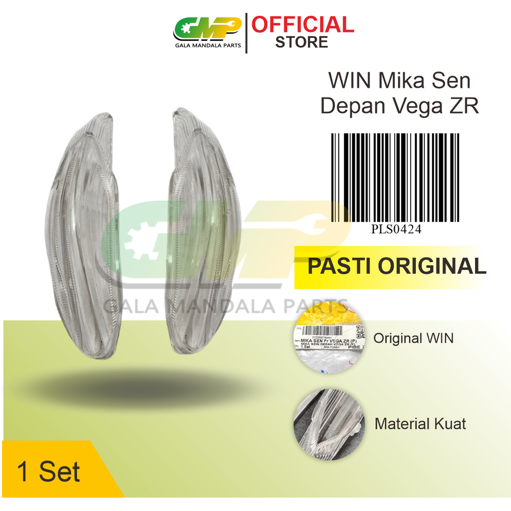 WIN Original Mika Sen Depan Vega ZR Kaca Lampu Sein Riting Sepasang Motor Yamaha