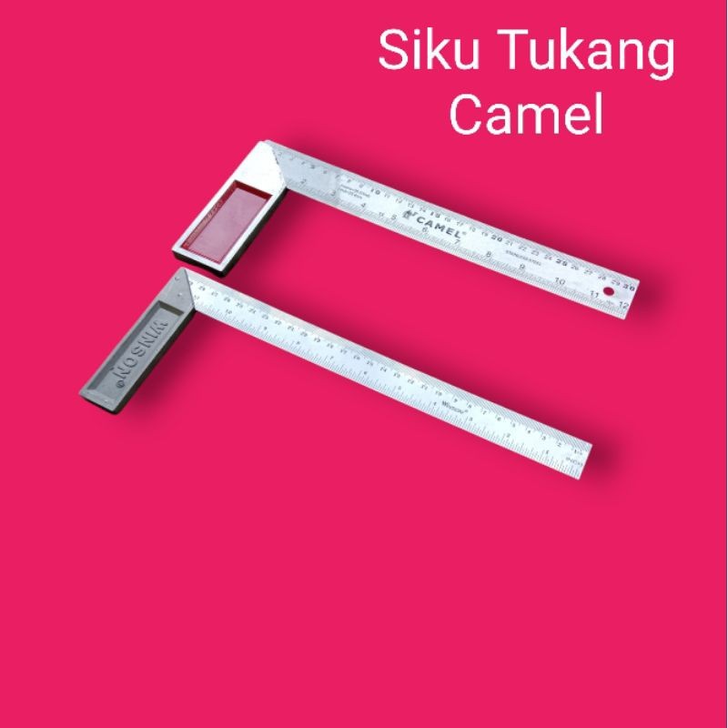 

Siku Tukang 12" - Penggaris Siku Tukang 30cm - Camel