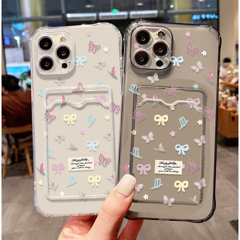 SoftCase ATM ID Card Cute Bowknot Casing For Realme Note 60 60x 50 Narzo N63 N61 10 N53 50A 50i Prim