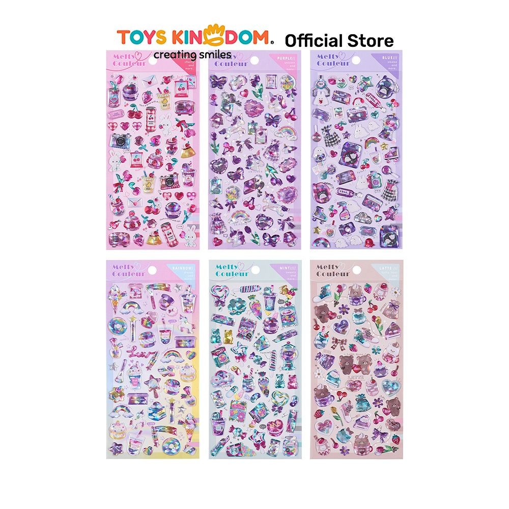 

Toys Kingdom Kiddy Fun Stiker Hologram S2 Random Stiker Dekoratif Lucu Cute Stickers Deco Sticker Pack Journal Book