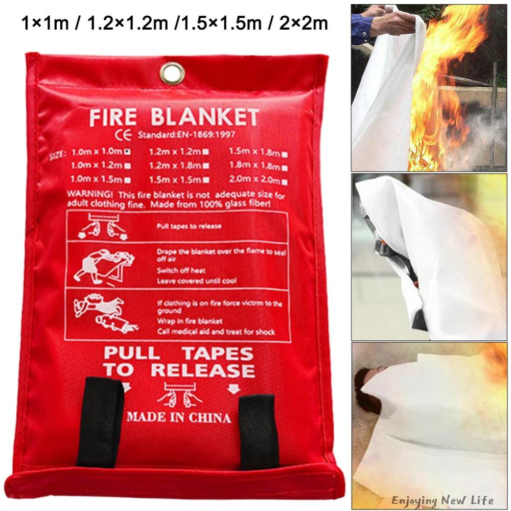 Fire Blanket Emergency Fire Blanket Flame Retardant Protection Fireproof Blanket Fire Suppression Bl
