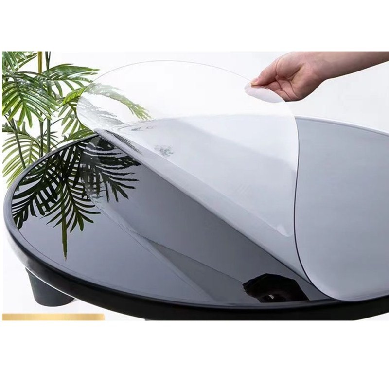 

PVC Round Transparent Table Cloth, Waterproof， Oilprpoof , Soft Glass Tablecloth, Dining Table Protector. 1.0mm (501)