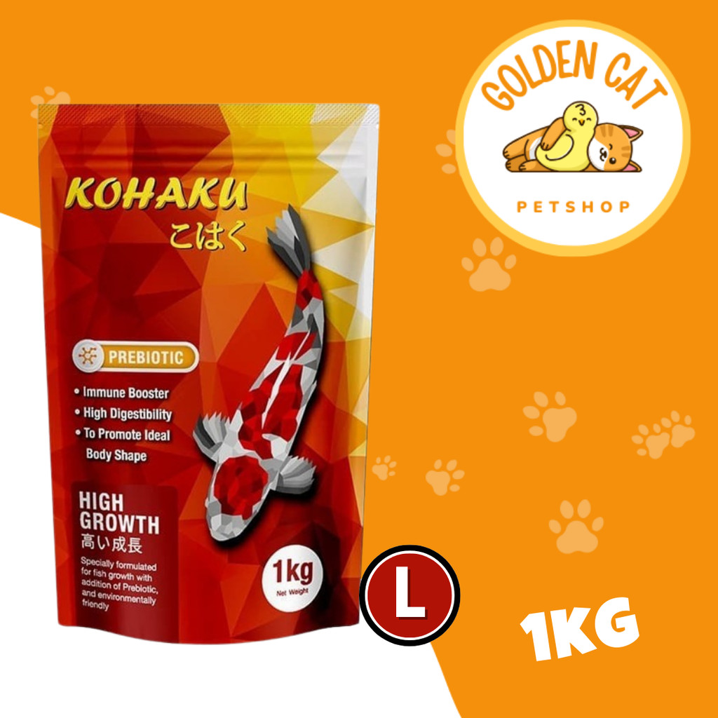 kohaku high growth / pakan ikan / pakan koi / kohaku medium / kohaku large / kohaku m / kohaku l