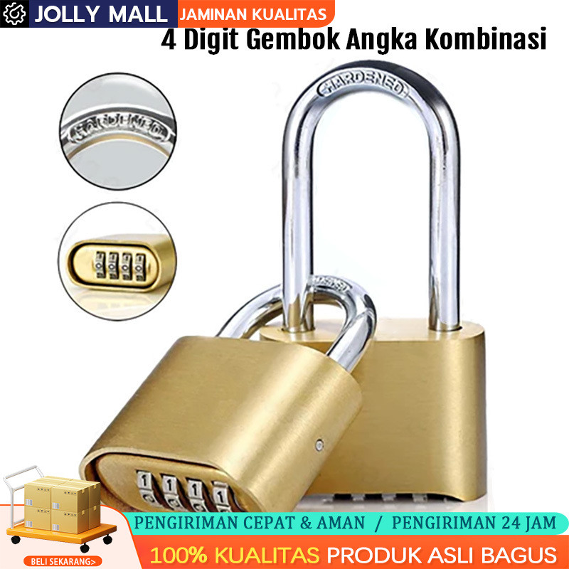 MM263 Gembok Angka Besar Gembok Kombinasi Angka 4 Digit Kunci Nomor Premium / Gembok Angka Besar Pin
