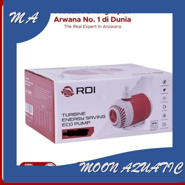 Pompa Air Celup Aquarium Kolam Ikan RED DRAGON INDONESIA RDI RD AC T 2800 ACT 18 WATT TURBINE ENERGY
