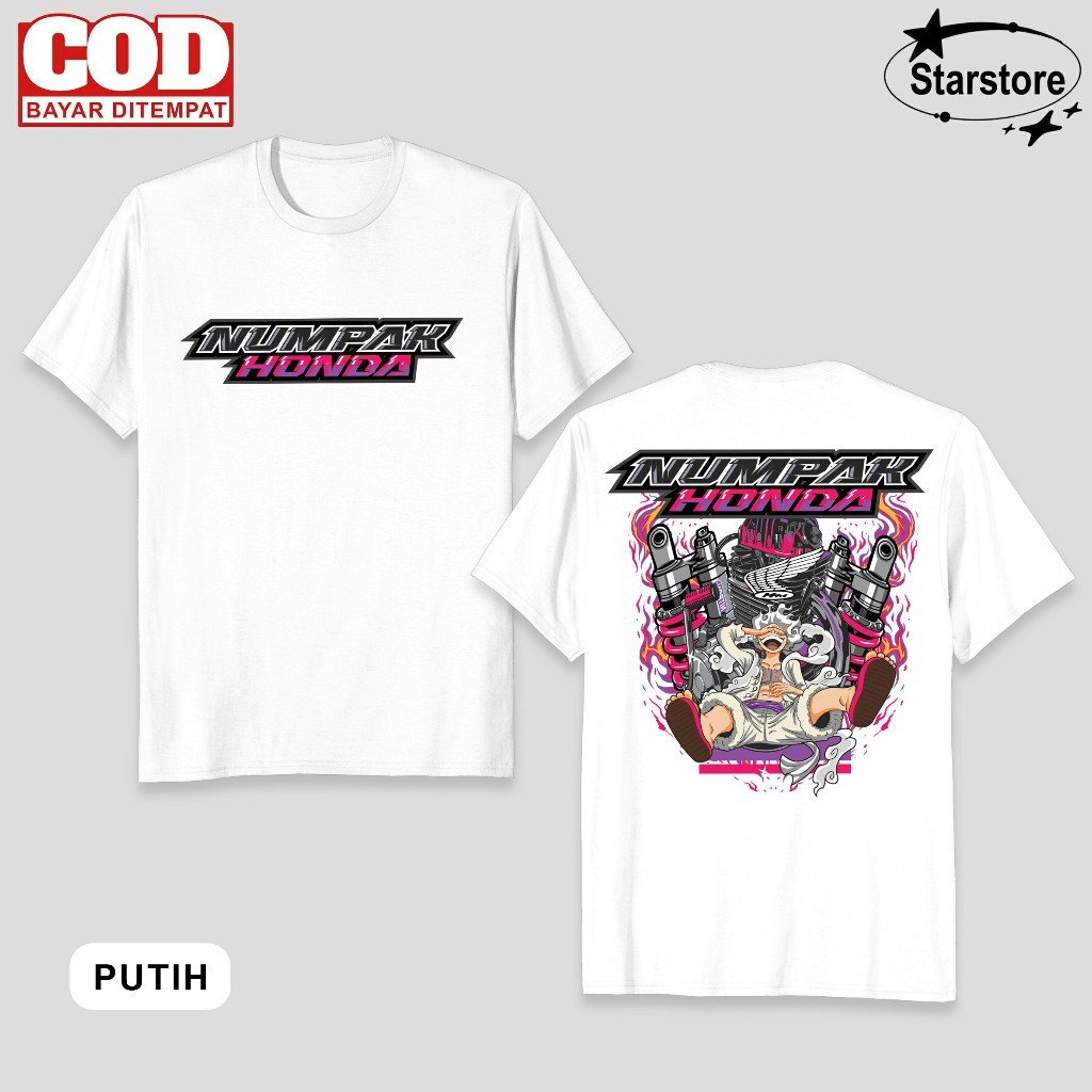 Baju Kaos Atasan Honda C Series Numpak Honda Supra Bapak Distro Original Murah Keren Ukuran  M L Xl 