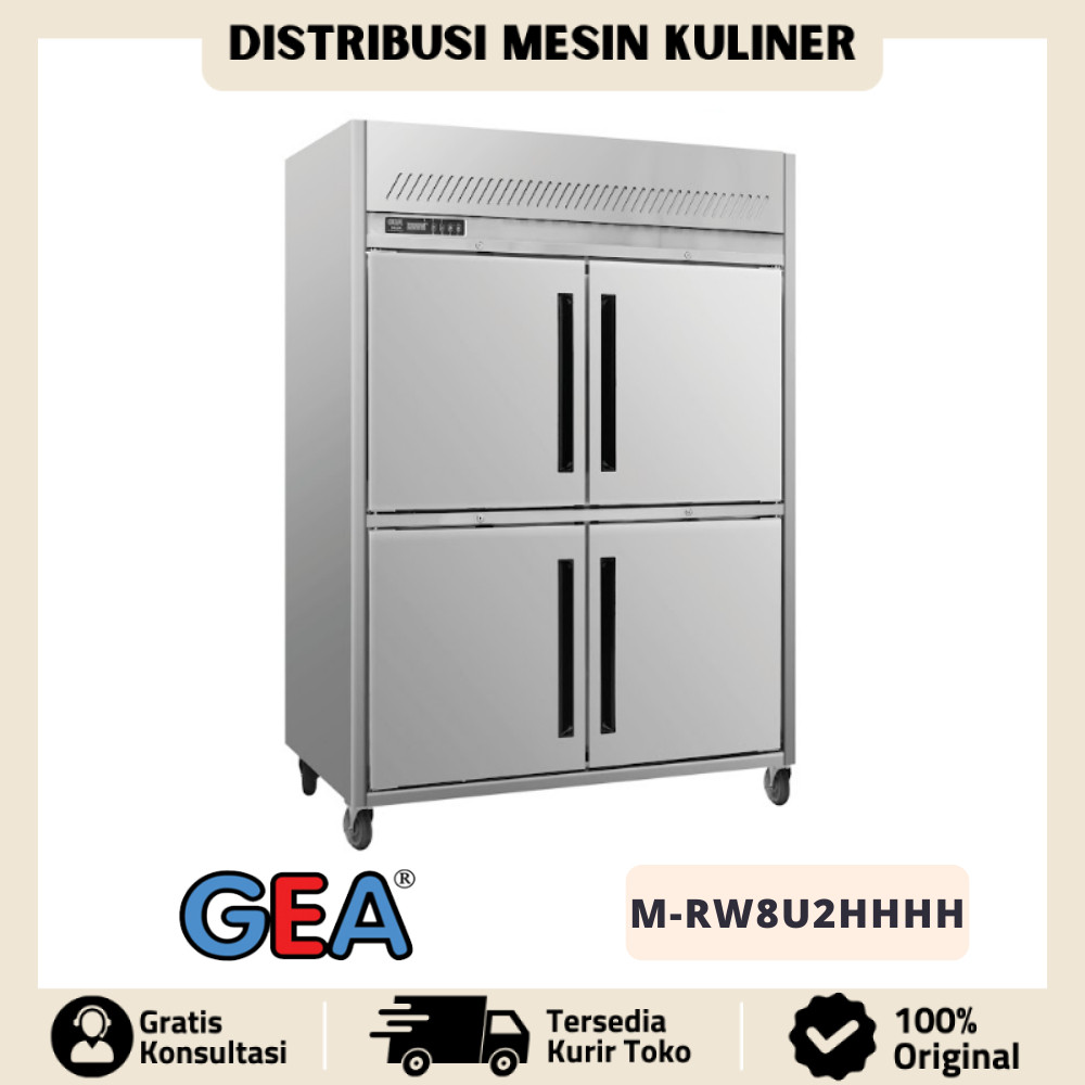 UPRIGHT CHILLER GEA M-RW8U2HHHH KULKAS PENDINGIN RESTORAN STAINLESS ORIGINAL