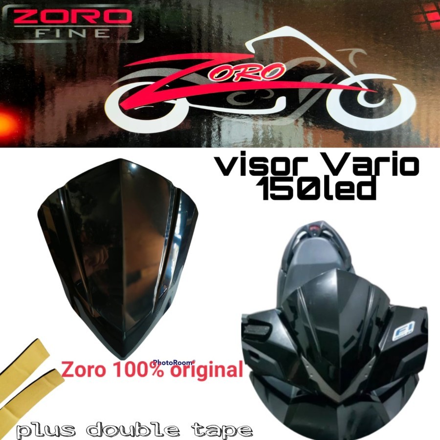 Aksesoris Visor Carbon karbon Vario 150 / 125 yg Lampu LED/ Variasi Headlamp TGP VISOR HONDA VARIO 1