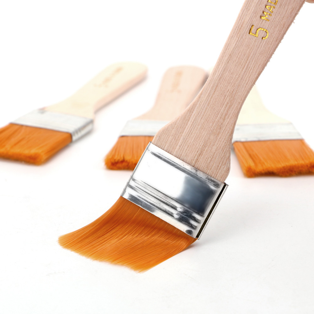 

Hair Painting Brush Acrylic Paints 4Pcs/Set Watercolor Paint Drawing Nylon Oil Paint Brush Wood Handles
