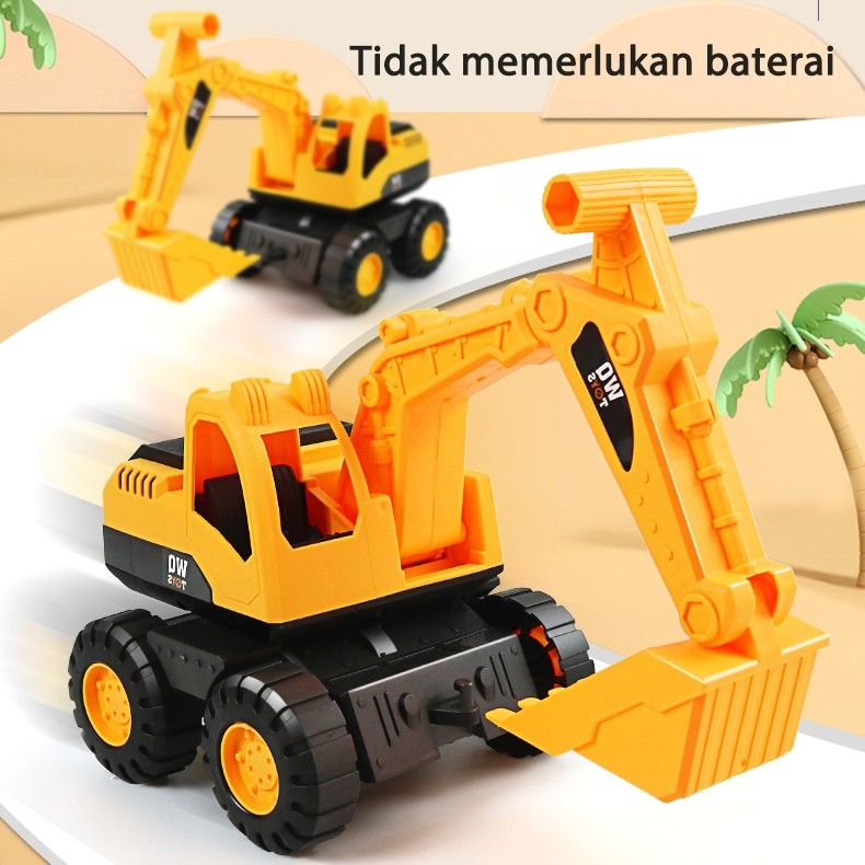 

JIQILE Mobil Mainan Anak Laki Laki Mobil Mobilan Truk Besar Buldoser Car Toys Trucks Engineering Car
