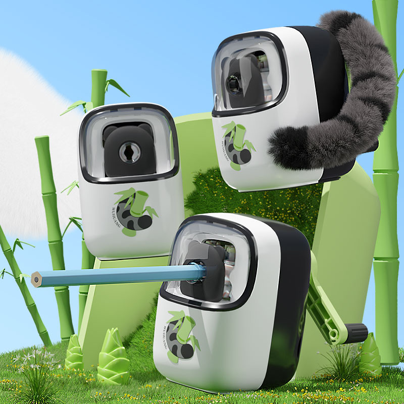 

1pc Cute Panda Manual Pencil Sharpener Multi-speed Desk Mechanical Sharpener Pencil for Students School Office Supplies